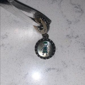 Pandora bracelet “son” charm